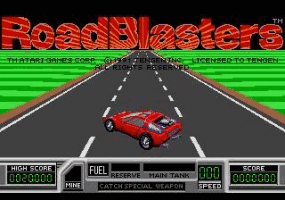 Road Blasters Title Screen